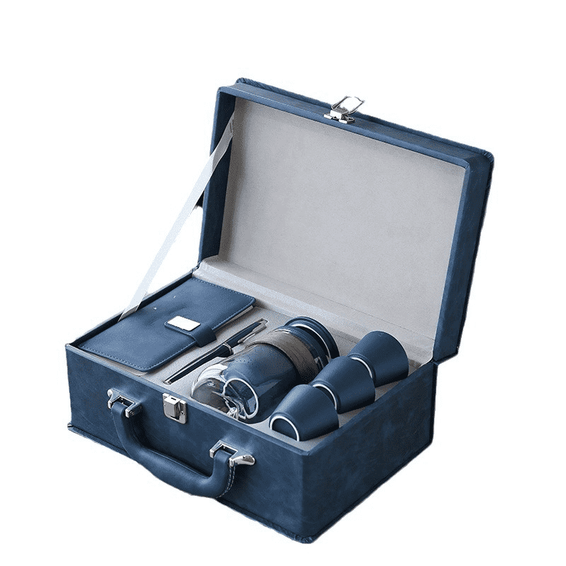 Set de ceai personalizat cutie cadou cu caiet și stilou Set de ceai personalizat cutie cadou cu caiet și stilou