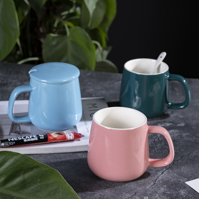 Cana de cafea din ceramică minimalistă nordică cu logo personalizat ceașcă cu apă de 400 ml