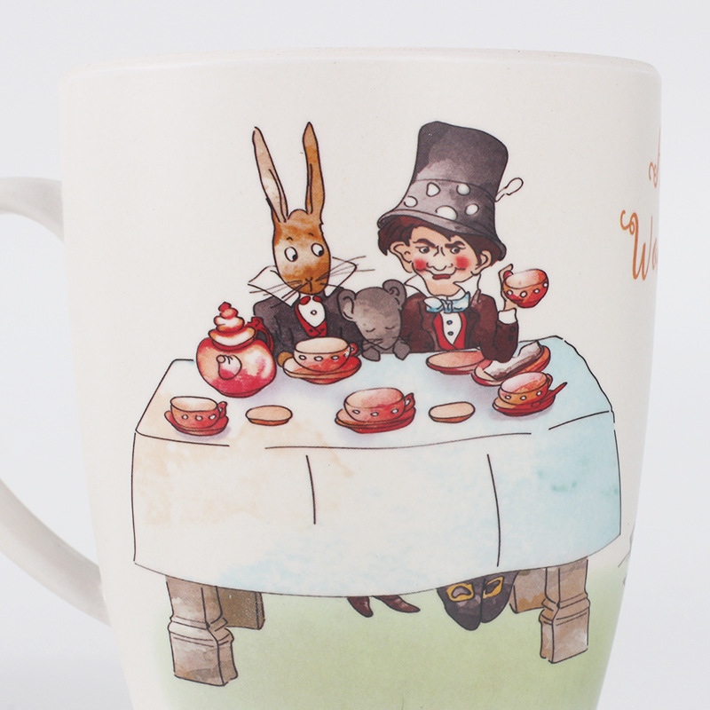 Cană de cafea personalizată cu mâner din fibră de bambus de 450 ml