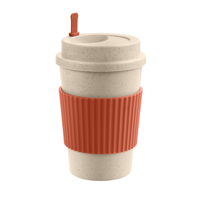 Cana de călătorie de cafea reutilizabilă din paie de grâu