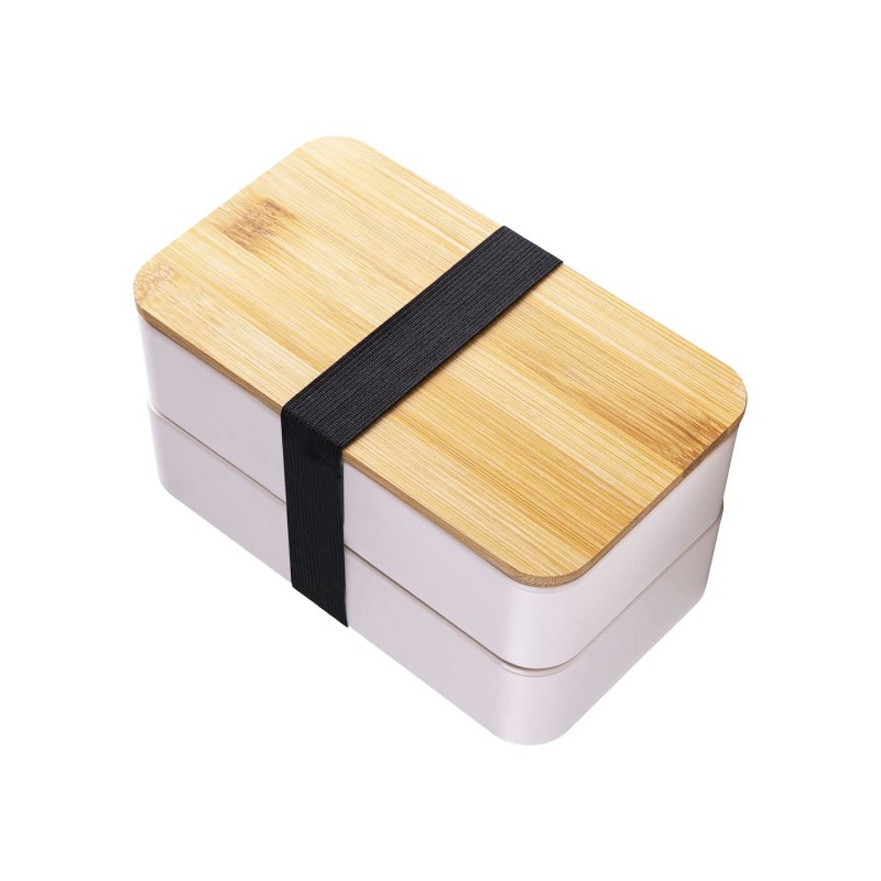 Set cutie de prânz Bento cu capac dublu din bambus Set cutie de prânz Bento cu capac dublu din bambus