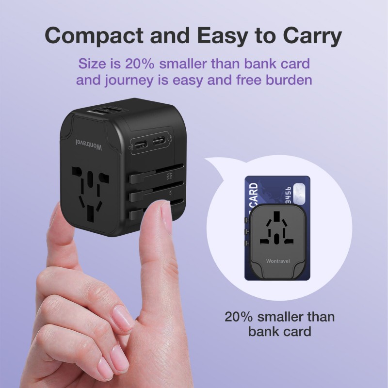 Adaptor de călătorie internațional universal All-in-One pentru utilizare globală