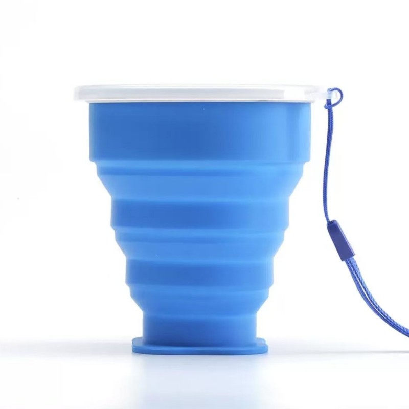 Cupă portabilă de călătorie din silicon, pliabilă