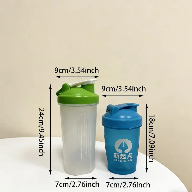 Sticla Shaker de proteine ​​din plastic Fitness anti-scurgere