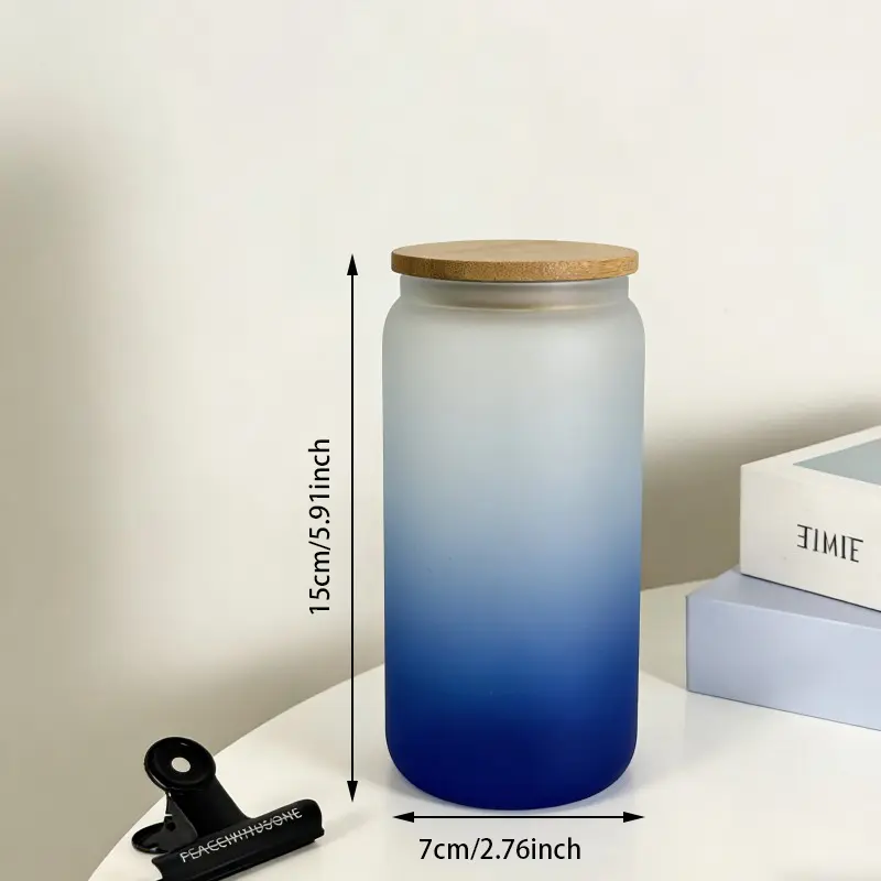 Pahare de conserve din sticla borosilicata cu capace din bambus