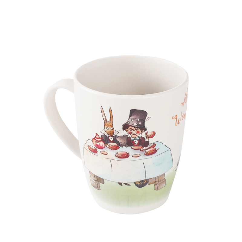 Cană de cafea personalizată cu mâner din fibră de bambus de 450 ml
