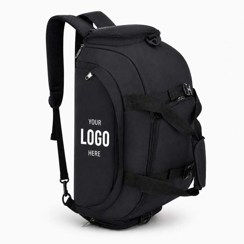 Geantă duffle multifuncțională cu logo personalizat Geantă duffle multifuncțională cu logo personalizat