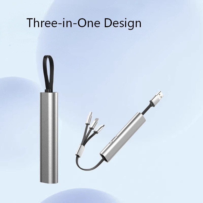 Retractable 3 in 1 Multi USB Charging Cable