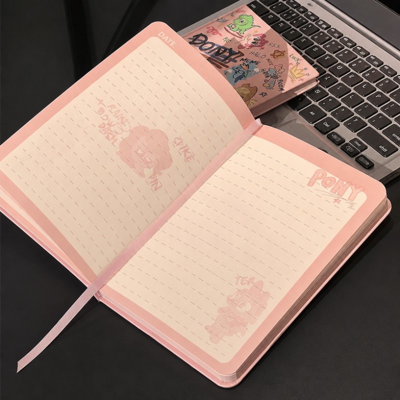 Cute Cartoon Graffiti Hardcover A5 Journal Notebook