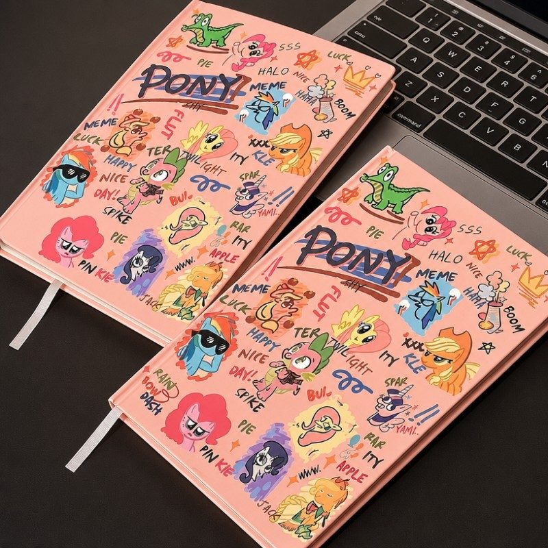 Cute Cartoon Graffiti Hardcover A5 Journal Notebook