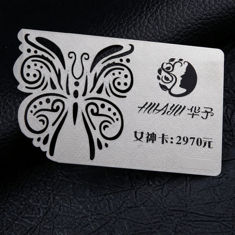 Carte de vizită din metal personalizată Carte din metal gravată cu laser