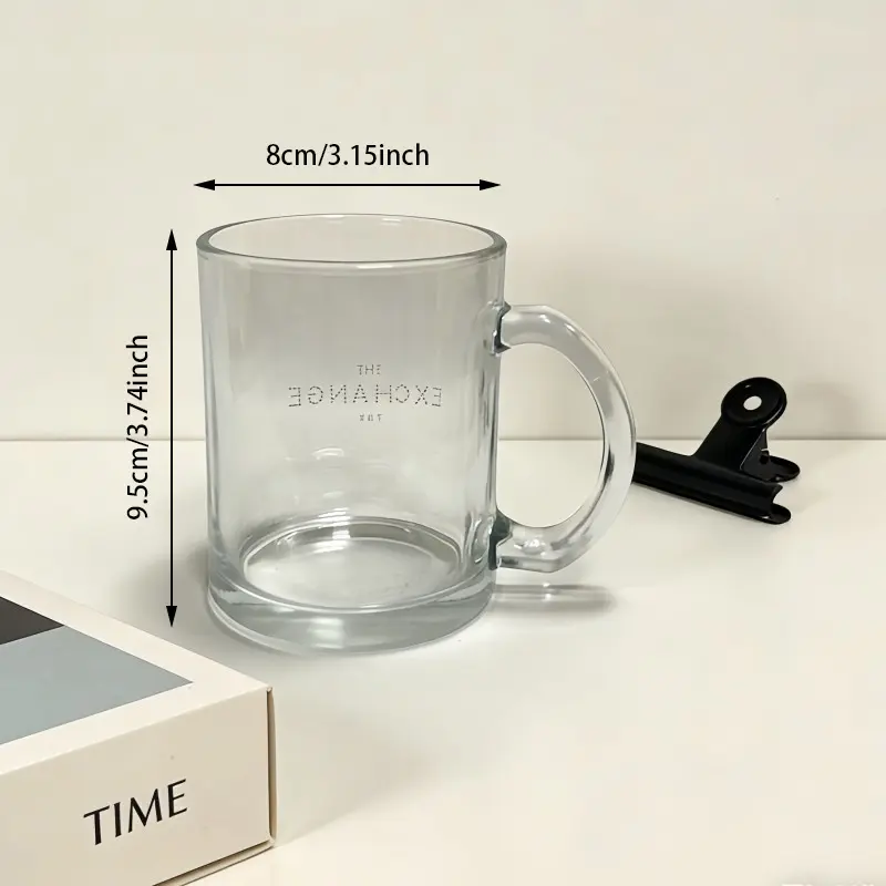 Căni de sticlă premium minimaliste cu mâner