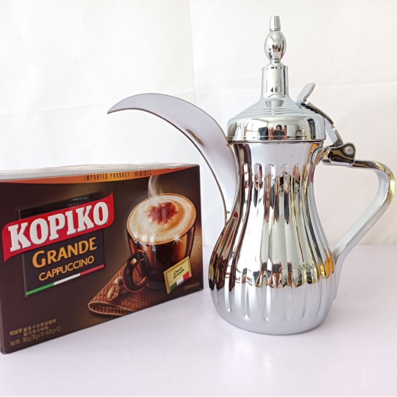 Servitor de ceai cafea din oțel inoxidabil Arab Dallah Pot Servitor de ceai cafea din oțel inoxidabil Arab Dallah Pot
