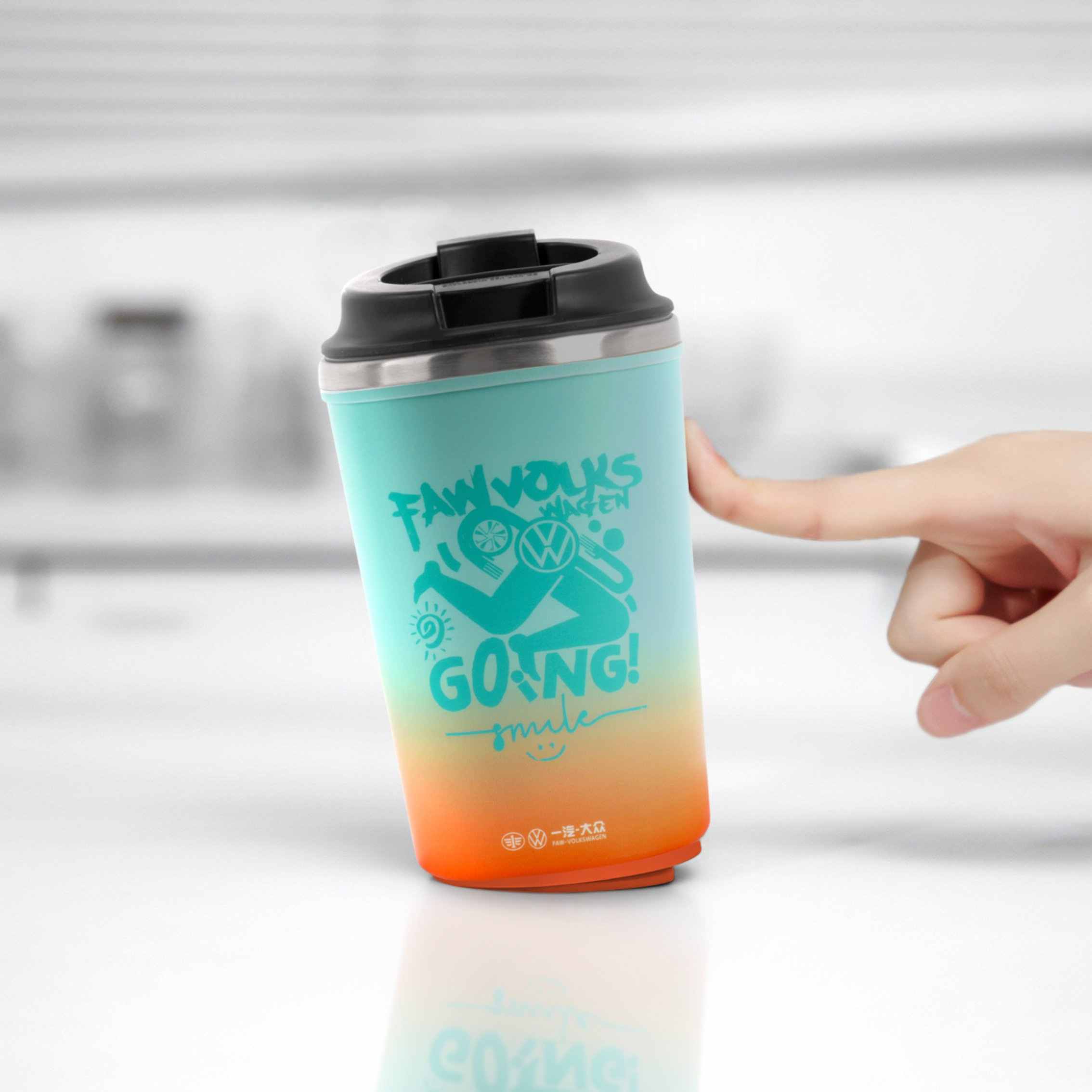 Coaster cu ventuză Cupă care nu se răsturnează