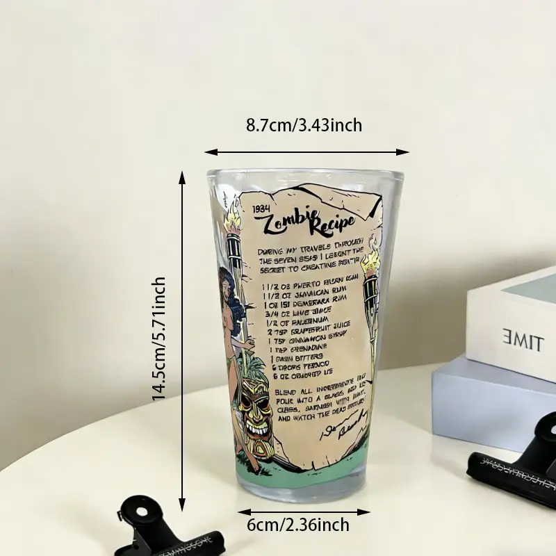 Ochelari Vintage Zombie Comic Print Pint